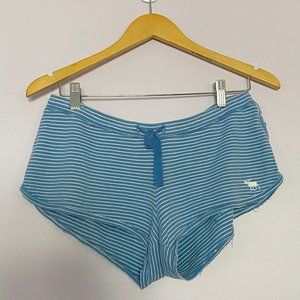 Abercrombie Blue Striped Sweat Shorts Size XS